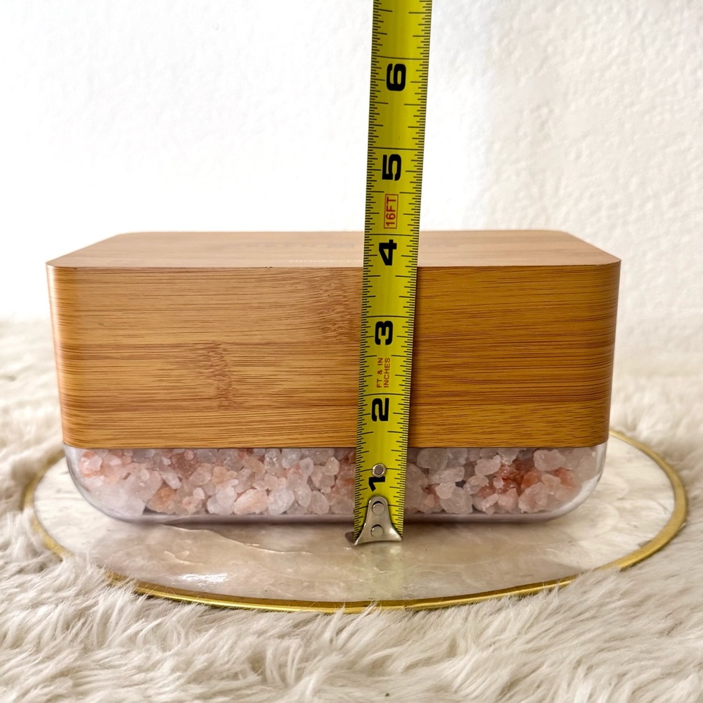 NEW Sunrise Simulator Salt Lamp Alarm Clock Wireless Phone Charger - Picture 10 of 14